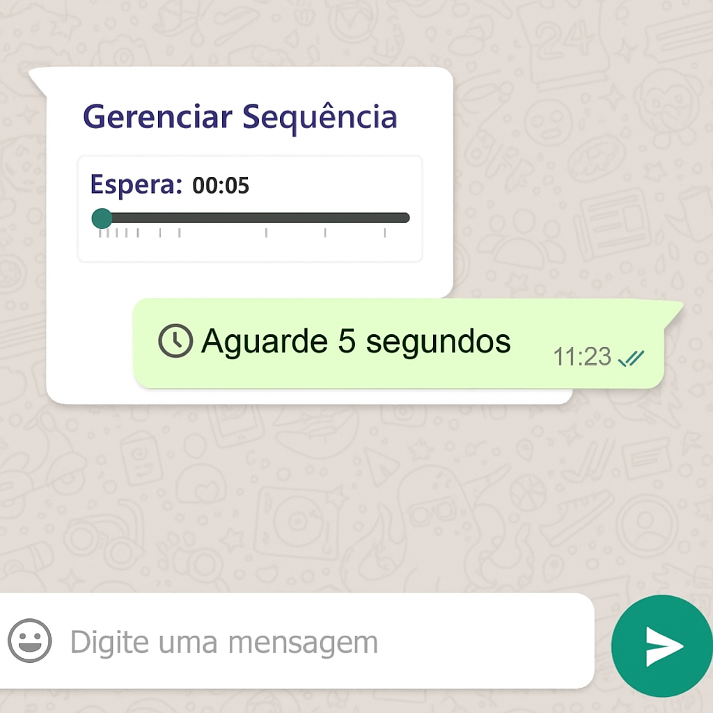 Configuração de Tempo de Mensagem