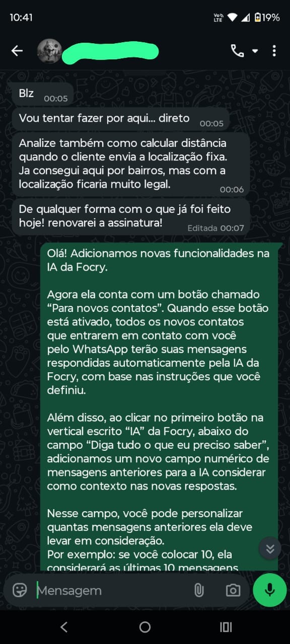 Depoimento de cliente satisfeito usando a Focry 7