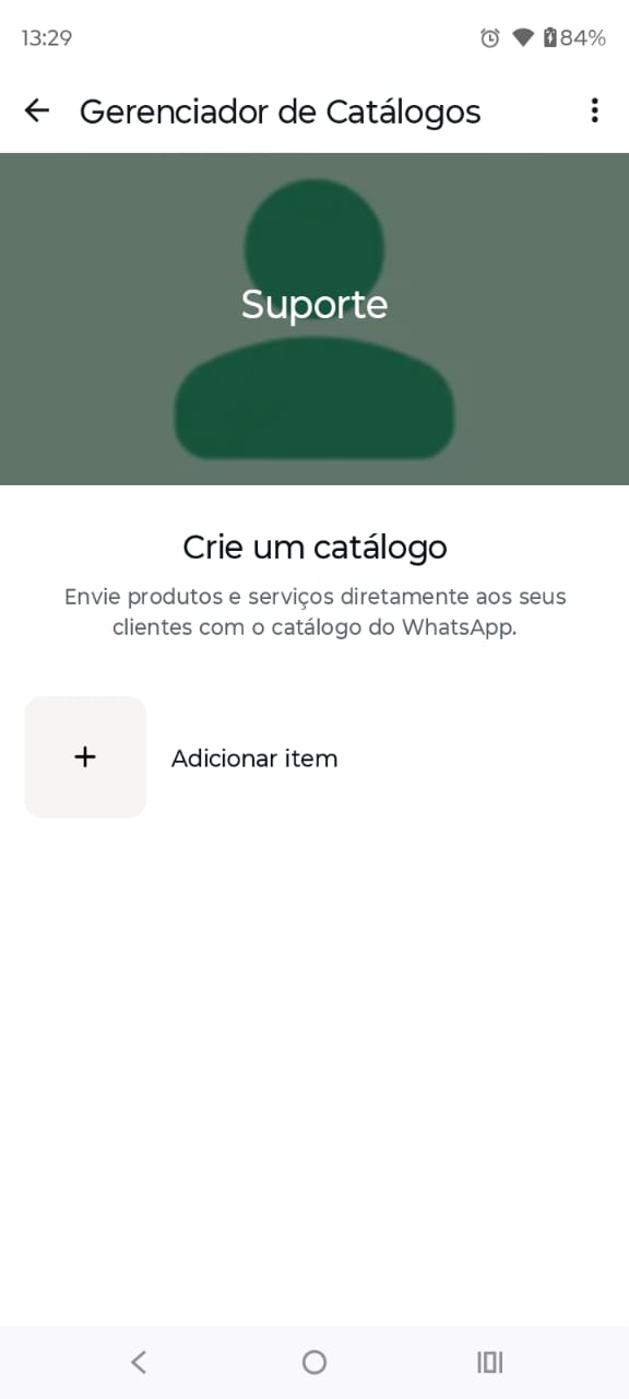Passo 6 - Gerenciador de Catálogos do WhatsApp Business